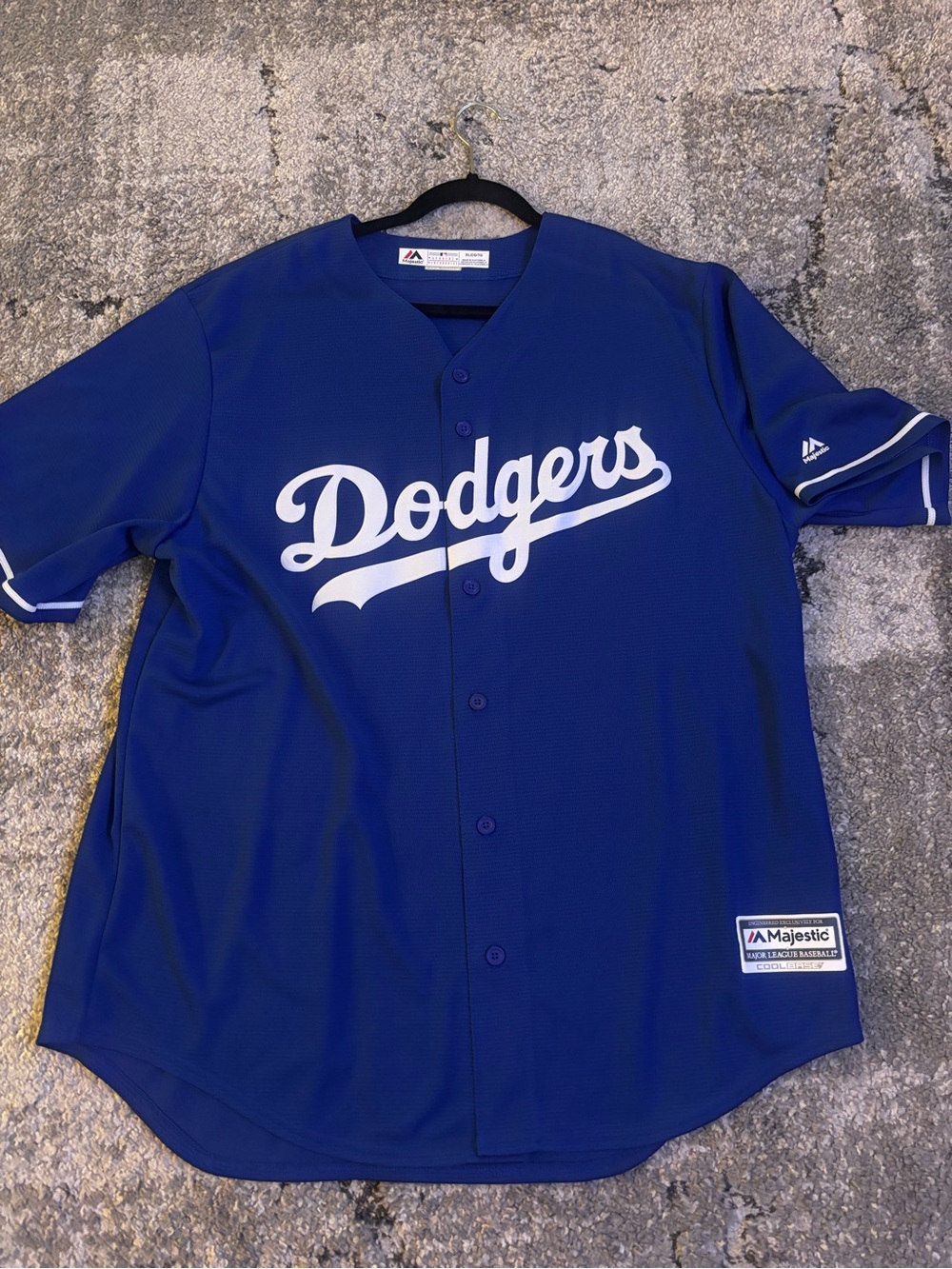 Majestic Los Angeles Dodgers, Cool Base blank, Jersey authentic MLB men’s XL